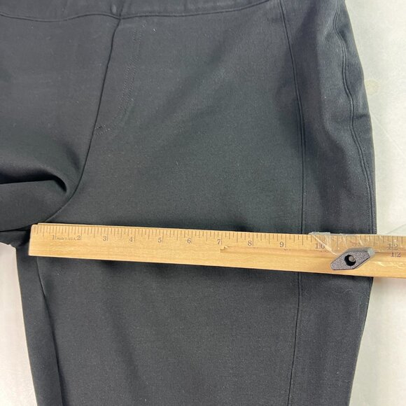 Spanx Ponte Perfect Slim Straight Pants Women 32x25* Black High Rise Crop Tag XL - Picture 13 of 16